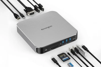 Base de doble pantalla Kensington AD220S3 - MacBook M1-M4, carga 85 W, K31343 WW Foto 1 de 4