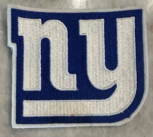 vintage White on Blue New York Giants NFL Football Patch 4 3/4" X 4 1/8" - Picture 1 of 2