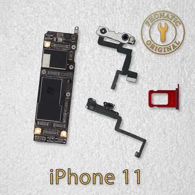 Placa madre placa lógica iPhone 11 256 GB con Face ID solo para piezas Foto 1 de 4