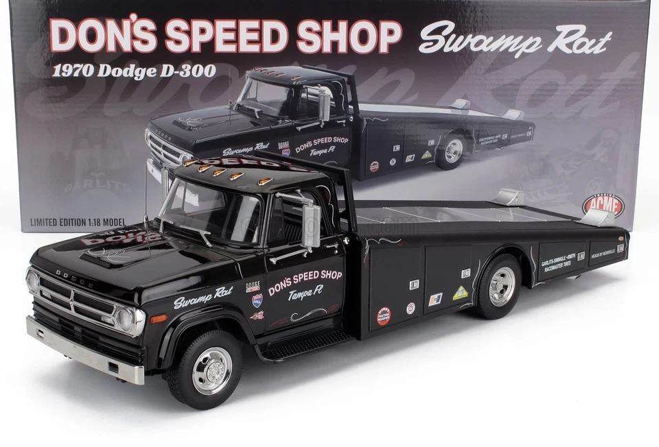 1/18 ACME-MODELS - DODGE - D-300 TRUCK RAMP CAR TRANSPORTER DON'S A1801916 - Immagine 1 di 1