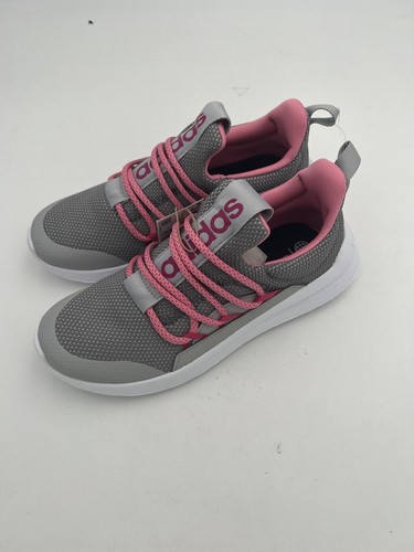 Adidas Lite Racer Adapt 5.0 scarpe da scuola per bambini grigio atletico rosa