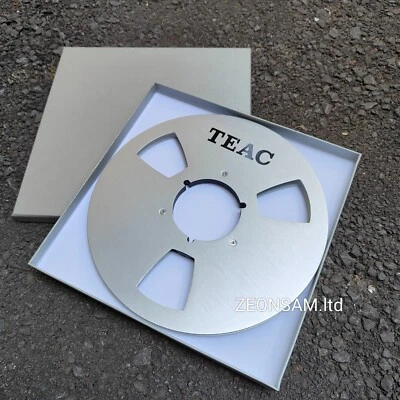 Una pieza Nuevo CARRETE CINTA TEAC 10.5"" 1/4 CARRETE A CARRETE CINTA Grabadoras (SLiver) Foto 1 de 4