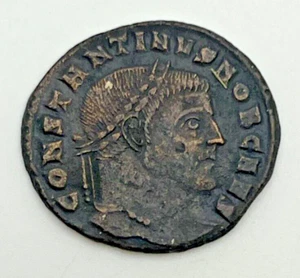 307 AD Constantine I the Great AE Follis as Caesar Ticinum Mint Perpetva Virtus - Photo 1 sur 2