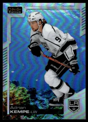 2020-21 O-Pee-Chee Platinum Aquamarine Adrian Kempe 375/499 Los Angeles Kings - Image 1 of 2