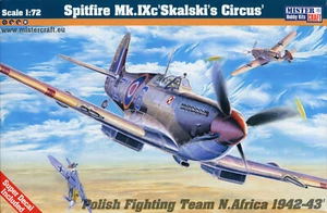 Segunda Guerra Mundial Fighter Spitfire Mk. IXc "Skalski Circus" # Escala 1/72 # MISTERCRAFT D-170 - Imagen 1 de 6