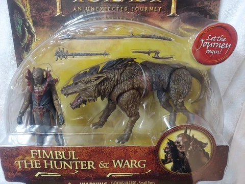 The Hobbit Movie FIMBUL Hunter & WARG Figure Unexpected Journey Lord Of Rings Cover