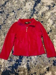 Unisex Athletech Pullover 1/4 zip Red Fleece Pull-over Top Size 6/6X - Picture 1 of 3