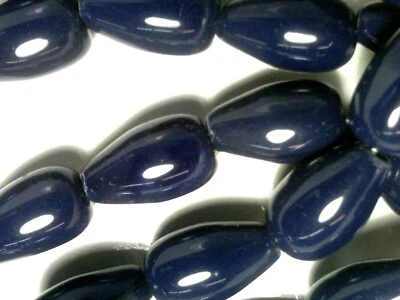 DE COLECCIÓN 50 CUENTAS DE VIDRIO OPACO AZUL MARINO 12mm FRINGE RASGAR #031013d Foto 1 de 3