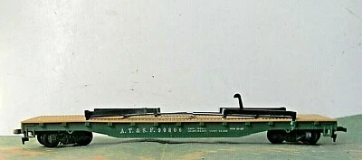 Tyco Flatcar ToFC Rack ~ SANTA FE ~ Rd# ATSF 90806 - no load - HO - Image 1 of 4