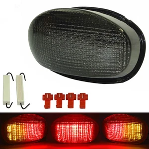 Smoke Led Integrated Blinker Taillight For TRIUMPH Daytona 955i TT600 Sprint RS - Picture 1 of 10