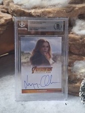 Beckett Authenticated Custom Elizabeth Olsen as Wanda Maximoff Autograph Card