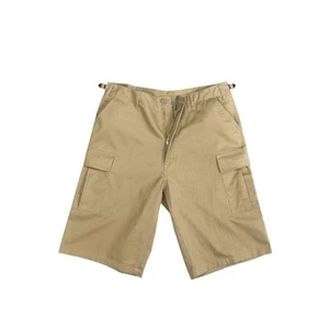 Rothco 7965 Khaki Long Length Fatigue Shorts - Picture 1 of 1