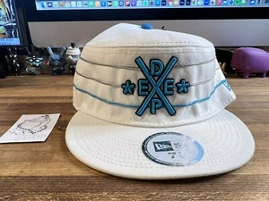 10 DEEP LIMITED EDITION New Era PILLAGE White/Blue Fitted Hat Size 7 7/8 pillbox - Picture 1 of 11