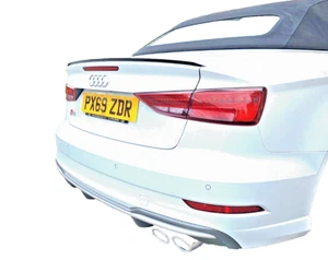 Audi A3 Cabriolet/Convertible 13-2020 alerón de arranque real labio sin pintar - Imagen 1 de 8