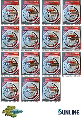 Sunline FC SNIPER Fluorocarbon Clear Fishing Line Pick Any Pound Test Size Spool - Image 1 of 4