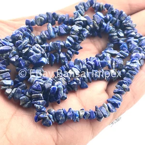 Natural Lapis Lazuli Drilled Loose Gemstone Beads 4-6 mm 34" - Picture 1 of 4