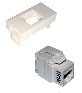 PRESA RETE KEYSTONE RJ45 UTP CAT 6A LEGRAND VELA BIANCO TOOLLESS MONTAGGIO FACIL - Imagen 1 de 12
