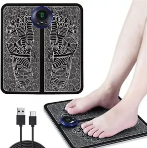 EMS Foot Massager Mat Electric Pad Blood Muscle Circulation Relief Pain LED USB - Picture 1 of 4