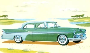ANTIQUE AUTO, 1956 DESOTO FIREFLITE 4 DOOR SEDAN, VINTAGE POSTCARD (M419) - Picture 1 of 2