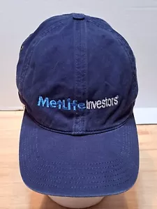 MetlLife Investors Hat Cap Adjustable Strapback Met Life Insurance Blue - Picture 1 of 11
