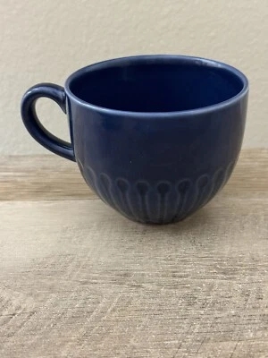 IKEA Strimmig 12 oz. Taza de café taza de gres azul Foto 1 de 4