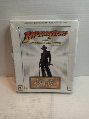 Lucasarts Indiana Jones and the Infernal Machine Archive SEALED Box Dented  - Image 1 of 4
