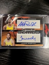 2023 Leaf Signature Series Magic Johnson James Worthy Dual SSP SP Auto TRUE 1/1