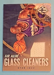KARL MALONE 2012-13 Panini Limited Glass Cleaners Game Used Jersey #18 30/99 - Picture 1 of 2