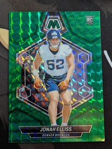 2024 Mosaic Jonah Elliss Green Mosaic Prizm Rookie Card RC Broncos - Picture 1 of 2