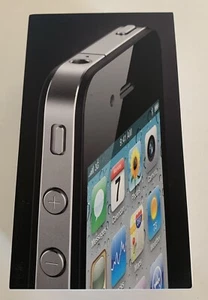 Empty Box ONLY Original Apple iPhone 4 Empty Box Only Black 32GB No iPhone - Zdjęcie 1 z 6