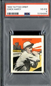 1933 Tattoo Orbits Chick Hafey - PSA 4