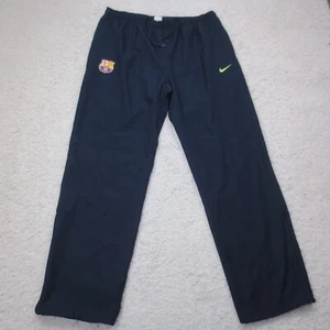 FC Barcelona Pants Mens Extra Large Blue Track Soccer Futbol Windbreaker Y2K - Picture 1 of 12