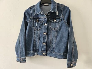 MATALAN Girls Blue Denim Jacket Age 9 Years Distressed Style Only Worn Few Times - Picture 1 of 9