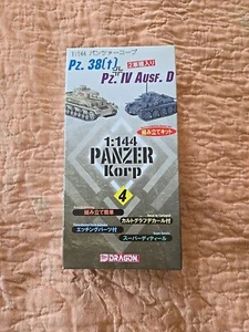 Dragon 1:144 PANZER KORP #4 Pz. 38 (t) & Pz. IV Ausf. D Unassembled Model Kit - Picture 1 of 2