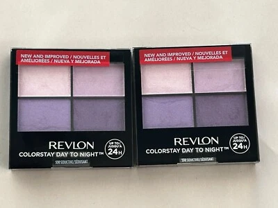 New Revlon ColorStay 24 HR Eyeshadow Quad Day To Night 530 Seductive 2-PACK - Image 1 of 4