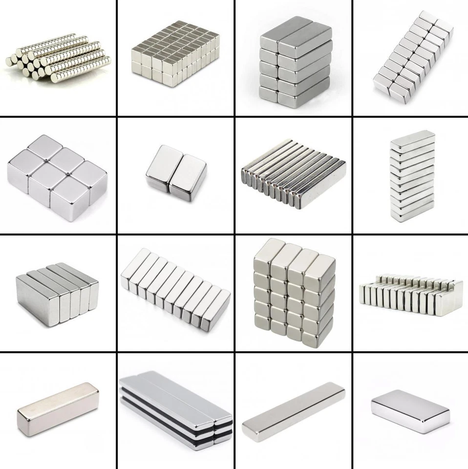 ★TheQ★ Neodym Supermagnet Scheibenmagnete Starke Magnete Quadermagnete - Bild 1 von 1