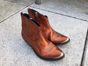 golden goose cowboy ankle boots