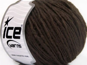 Coffee Brown Wool Cord #59799 Ice Wool Acrylic Yarn 50 Gram 109 Yards - Picture 1 of 2