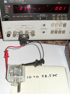 7.3 pf to 50 pf 1KV Tuning Capacitor - Ball Bearing Smooth - Hammarlund RMC-50-S - Picture 1 of 3