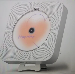 Wiederaufladbarer weißer CD-Player mit Bluetooth 5.0, tragbar mit Fernbedienung - Bild 1 von 8