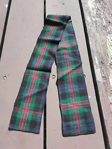 Sciarpa lana blu verde rosso a quadri unisex irlandese scozzese - Foto 1 di 4