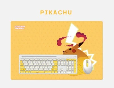 Pokemon PIKACHU Wireless Keyboard + Mouse + Mouse Pad + Keyboard Cover SET - Image 1 of 4