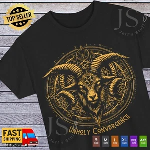 Unholy Convergence T Shirt Ocultism Belzebub Tee Demon Black Metal Clothing - Picture 1 of 16
