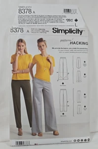 Simplicity 8378 D0660 Knit Pants Misses Serger Pattern Hacking XXS-XXL UNCUT - Picture 1 of 4