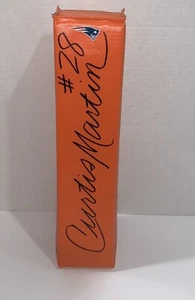 CURTIS MARTIN SIGNED TOUCHDOWN PYLON NEW ENGLAND PATRIOTS PROOF JSA COA - Picture 1 of 2