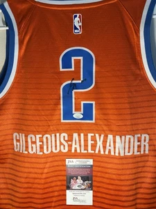 Maglia Shai Gilgeous Alexander firmata Oklahoma City Thunder autografata JSA COA - Foto 1 di 5
