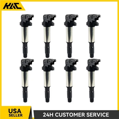 Paquete de 8 bobinas de encendido para BMW 328i 2007-2016 X3 2004-2014 328i xDrive 2009-2016 Foto 1 de 4