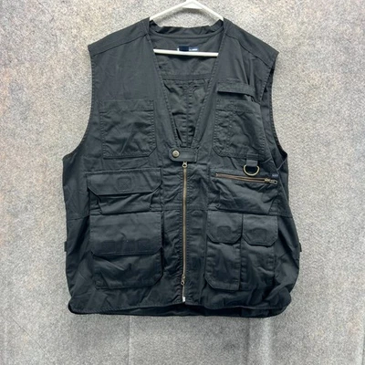 5.11 Tactical Series Utility Vest Men XL Black Hunting Pockets Zip Front - Image 1 of 4