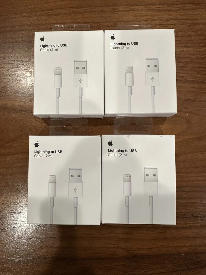 Apple 2m Lightning to USB Cable - White - QTY 4 - Image 1 of 1