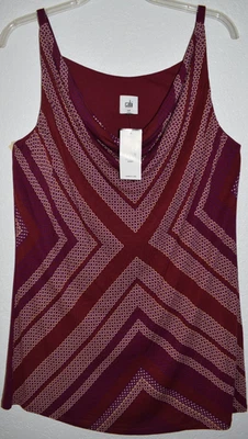 CAbi Cami Tank Medium Cowl Neck Sleeveless Lined Flowy Pullover Top NEW w/Tags - Image 1 of 4